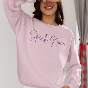 Speak Now Pink Sweatshirt / Taylor Swift / Sweatshirt / Speak Now